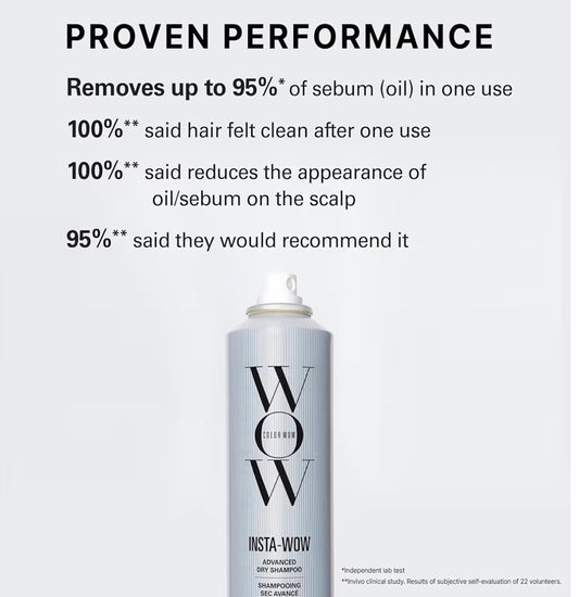 Color Wow Insta-WOW Advanced Dry Shampoo – Breaks down and removes oil for shampoo-grade results | No grit, no clumping, no powdery residue | Best dry shampoo for oily hair