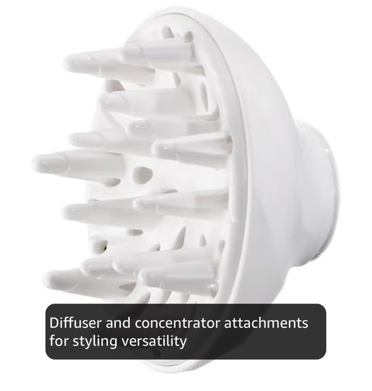 Remington Hair Dryer Ionic (Ionic Conditioning for Frizz-Free and Shiny Results,3 Heat & 2 Speed Settings and Cool Shot, 2 Attachments: Diffuser & Concentrator, 2200W) D3199