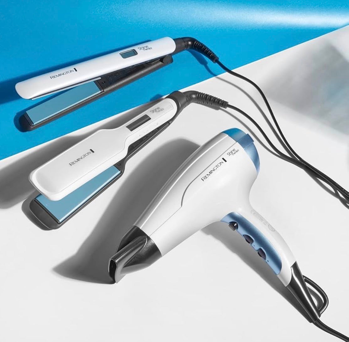 Remington Shine Therapy Hair Straightener with Advanced Ceramic coating infused with Moroccan Argan Oil for sleek & smooth glide, Floating plates, Digital display, 9 settings 150°C–230°C, S8500