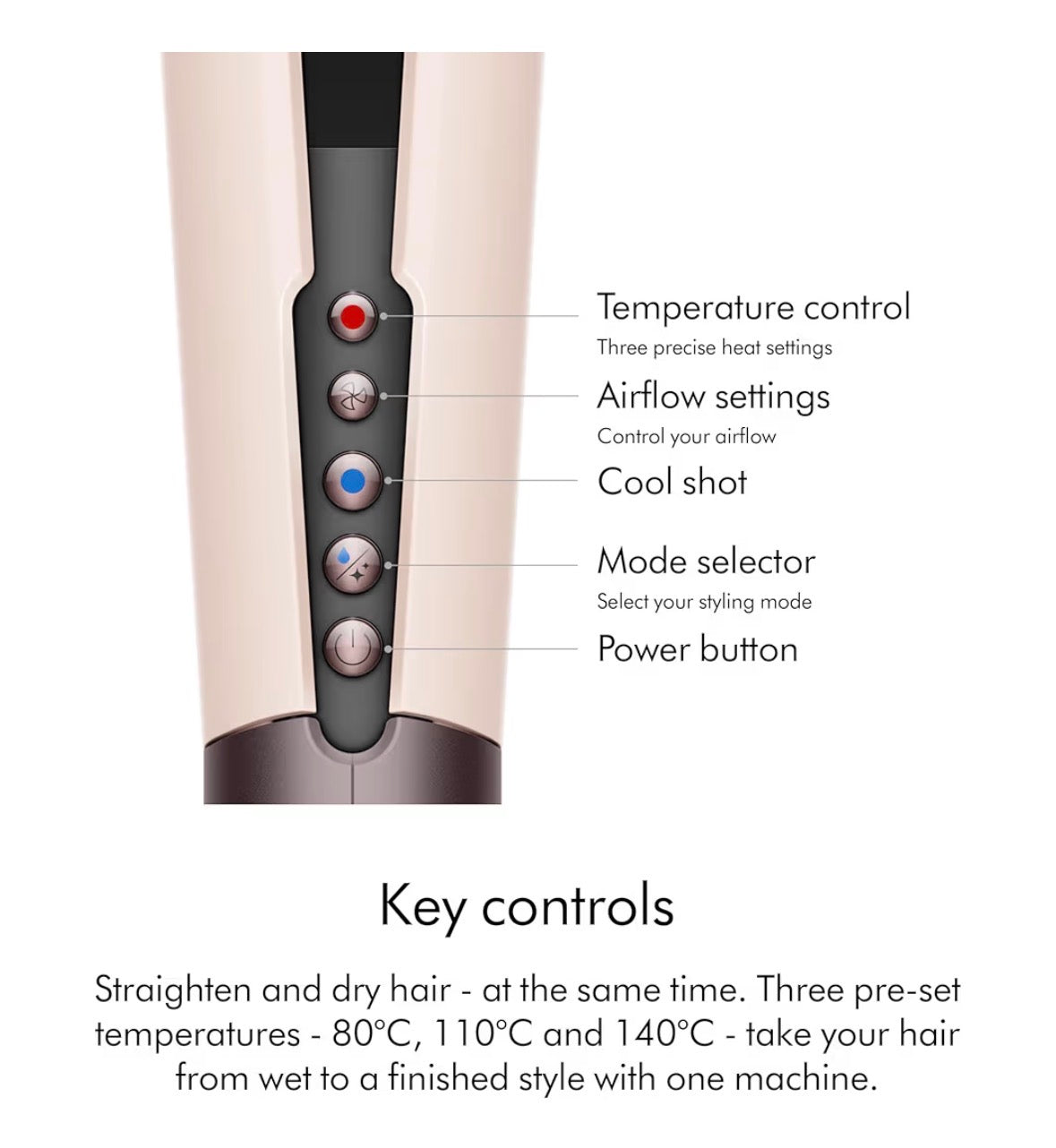 Dyson Airstrait™ Straightener and Dryer