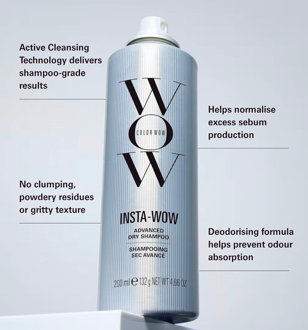 Color Wow Insta-WOW Advanced Dry Shampoo – Breaks down and removes oil for shampoo-grade results | No grit, no clumping, no powdery residue | Best dry shampoo for oily hair